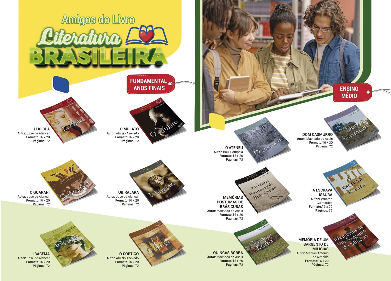 AMIGOS DO LIVRO LITERATURA BRASILEIRA