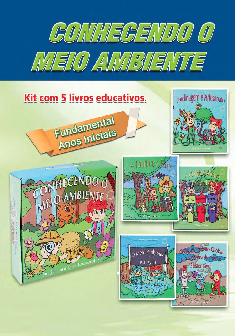KIT 5 LIVRO CONHECENDO O MEIO AMBIENTE